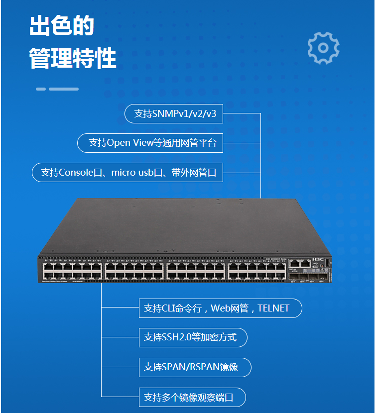 H3C 48口千兆光 三層網管企業級交換機
